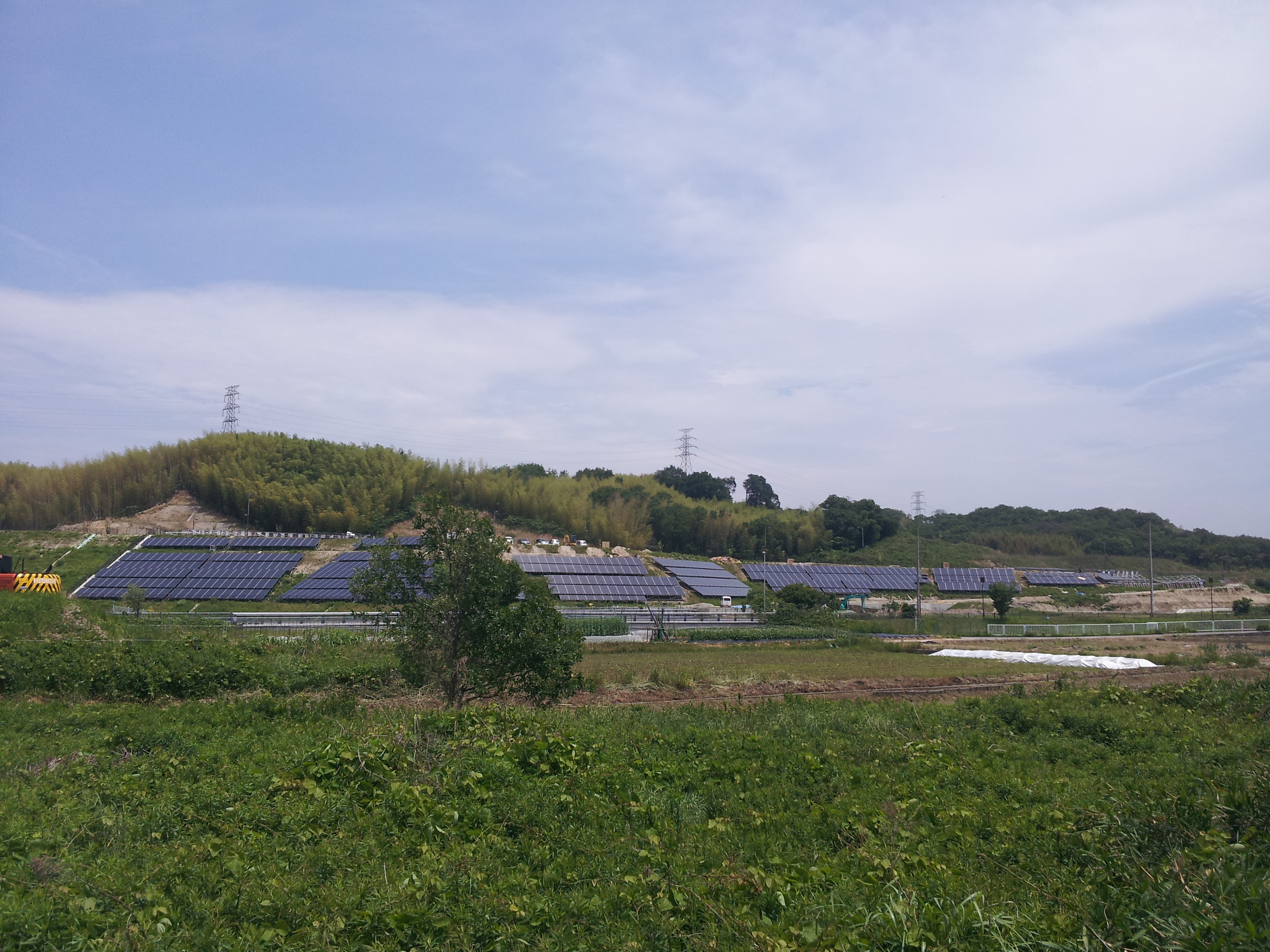 太陽光発電事業の施工写真 2